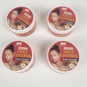 4 Pack Bundle Argan & Keratin  Edge Control Hair Gel
